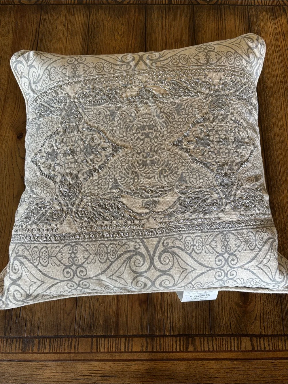 Z Gallerie Decorative Pillows embroidered metallic